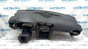 Torpedo front panel with AIRBAG Ford Fusion mk5 13-20 under start-stop, black