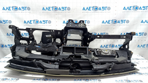 Torpedo front panel with AIRBAG Ford Fusion mk5 13-20 under start-stop, black