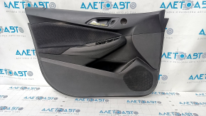 Door trim card front left Chevrolet Cruze 16- black, cloth, scuffs, scratches