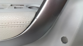 Door trim card front left Kia Sorento 10-15 gray, armrest leather, trim wood, scratches, abrasions