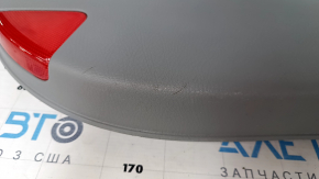 Door trim card front left Kia Sorento 10-15 gray, armrest leather, trim wood, scratches, abrasions