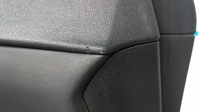 Door trim card front left Kia Optima 16- black, with black insert leather, armrest leather, scratches, dents, tear, abrasions