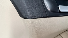Door trim card front right Kia Optima 11-15 beige leather, wood trim, Infinity, for re-upholstery, dents