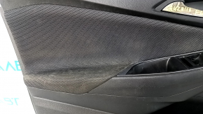 Door trim card front left Chevrolet Cruze 16- black, cloth, scuffs, scratches, for cleaning