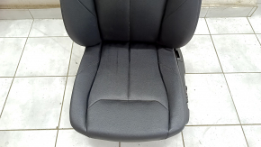 Driver's seat BMW 3 F30 12-18 without airbag, electric with memory, black leather, cracked leather, needs cleaning