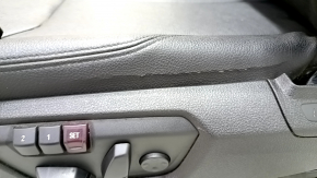 Driver's seat BMW 3 F30 12-18 without airbag, electric with memory, black leather, cracked leather, needs cleaning