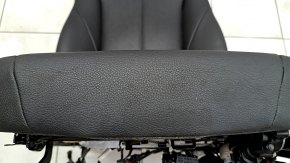 Driver's seat BMW 3 F30 12-18 without airbag, electric with memory, black leather, cracked leather, needs cleaning