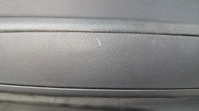 Door trim card front right Kia Optima 16- black, with black insert leather, armrest leather, butt, scratches, abrasions, tears