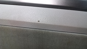 Door trim card front left Hyundai Elantra AD 17-18 gray cloth, leather armrest, non-factory hole, needs cleaning, scratches, abrasions. dents on leather