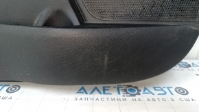 Door trim card front left Kia Optima 16- black, with black insert leather, armrest leather, scratches, dent, abrasions