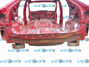 Rear panel Ford Mustang Mach-E 21-23 complete 2 parts, red D4, on the body