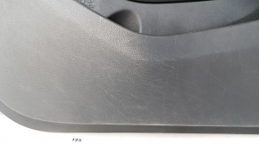 Door trim card front right Hyundai Santa FE Sport 13-18 black, with gray insert, armrest leather, butt, tears, scratches, abrasions
