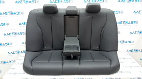Rear row of seats 2nd row BMW 3 F30 12-18 leather black, solid back, tear, needs cleaning