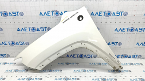 Front left wing Jeep Compass 17 - white PW3, painted 0.25, paint peeled off