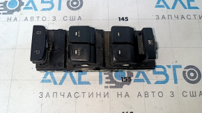 Front left window lift control Hyundai Sonata 15-19 black, 2 auto