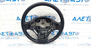 Bare steering wheel BMW 3 F30 12-18 leather black without heating, cracks, needs cleaning