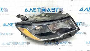 Headlight front right complete Jeep Compass 17- halogen, without fastening, sand, pokes