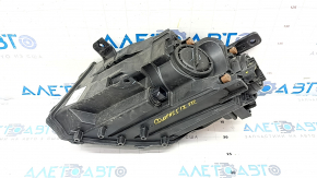 Headlight front right complete Jeep Compass 17- halogen, without fastening, sand, pokes