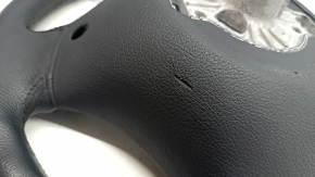 Bare steering wheel BMW 3 F30 12-18 leather black without heating, cracks, needs cleaning