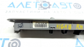 Ceiling light central right Toyota Highlander 14-19 gray, under the sunroof, with deflector