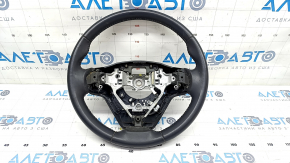 Naked steering wheel Toyota Highlander 14-19 leather, black, scratches, needs cleaning