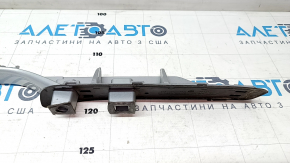 Longitudinal roof rail left Nissan Rogue 14-20 for pads with 4 fasteners, without plugs