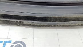 Upper front left door molding Jeep Compass 17 - gray with glass seal, peeling coating, worn