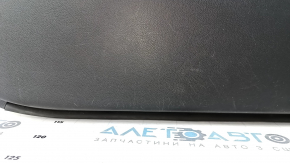 Door trim card front left Hyundai Sonata 11-15 dark gray, with gray insert plastic, armrest leather, dark gray molding structure, without overlay, scratches, abrasions, dent, bump