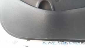 Door trim card front right Hyundai Elantra AD 17-18 black, with gray insert cloth, armrest leather, scratches, abrasions, for cleaning