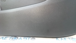 Door trim card front right Hyundai Elantra AD 17-18 black, with gray insert cloth, armrest leather, scratches, abrasions, for cleaning