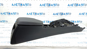 Central console armrest BMW 3 F30 12-18 automatic transmission leather, black, scratches, for cleaning
