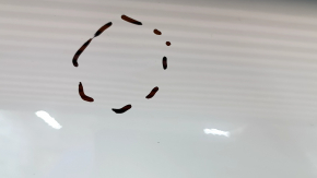Door assembly rear left Jeep Compass 17- white PW3, tinted, dent, scratches on glass, scratches on trim