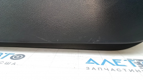 Door trim card front left Hyundai Sonata 15-19 black, with beige insert leather, armrest leather, gray molding structure, dents, scratches