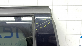 Door assembly rear right Jeep Compass 17- white PW3, tinted, scratch on overlay