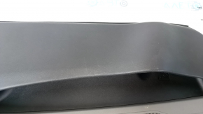 Door trim card front right Hyundai Sonata 11-15 dark gray, with gray insert, leather armrest, scuffs, scratches, dents
