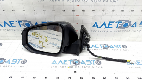 Side mirror left Toyota Highlander 14-19 7 pins, turn signal, heated, BSM, graphite, in film