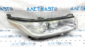 Headlight front right bare Toyota Highlander 17-19 halogen, light, driftwood, crack