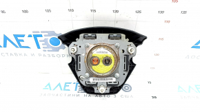 Airbag in the steering wheel driver Toyota Highlander 14-19 black, rusty pyropatron, chrome is used