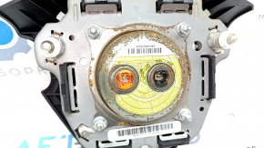 Airbag in the steering wheel driver Toyota Highlander 14-19 black, rusty pyropatron, chrome is used