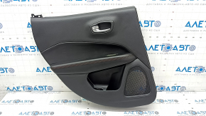 Door trim card rear left Jeep Compass 17-21 leather black with red stitching, Trailhawk, scratches