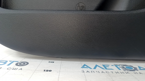 Door trim card front right Hyundai Sonata 20 - black, armrest leather, under the tweeter, scratches, abrasions, dent, bump, tear, crack in the mount