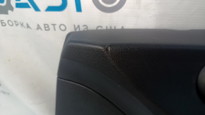 Door trim card front right Hyundai Sonata 20 - black, armrest leather, under the tweeter, scratches, abrasions, dent, bump, tear, crack in the mount