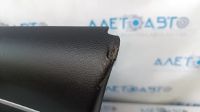 Door trim card front right Hyundai Sonata 20 - black, armrest leather, under the tweeter, scratches, abrasions, dent, bump, tear, crack in the mount