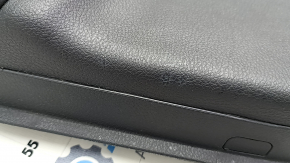 Door trim card front left Jeep Compass 17-21 leather black with red stitching, Trailhawk, scratches, whitened plastic, dent