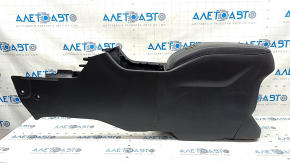 Console central armrest Toyota Highlander 17-19 leather black, scratches, for cleaning