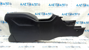 Console central armrest Toyota Highlander 17-19 leather black, scratches, for cleaning