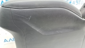 Console central armrest Toyota Highlander 17-19 leather black, scratches, for cleaning