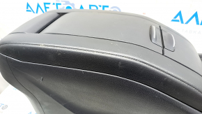 Console central armrest Toyota Highlander 17-19 leather black, scratches, for cleaning
