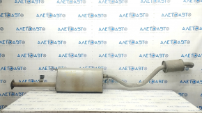 Muffler rear part with barrel Toyota Highlander 17-19 3.5 broken mount