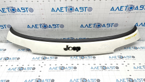 Jeep Compass 17 tailgate trim - under glass, gray molding, broken fasteners